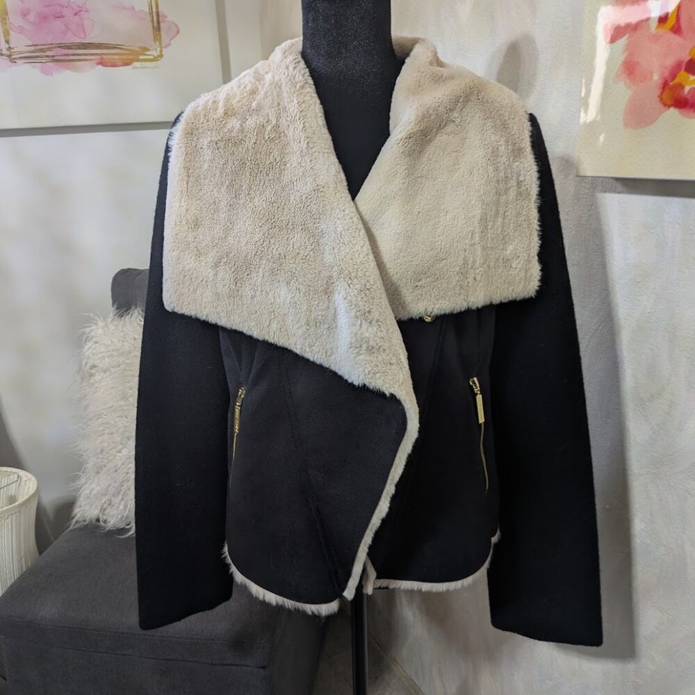 Betsy Johnson Jacket, Size M, Color Deep blue.